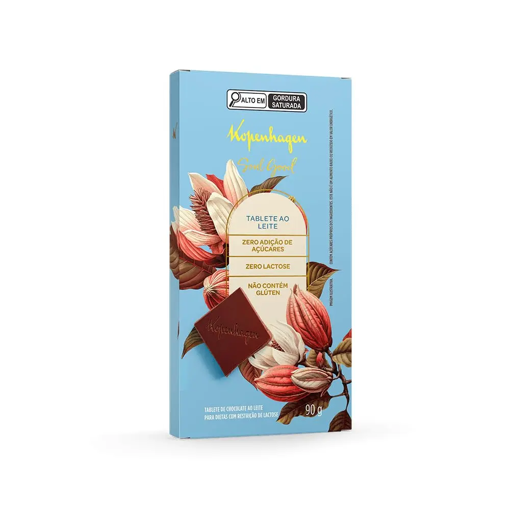 Chocolate Kopenhagen Tablete ao Leite Soul Good 90G