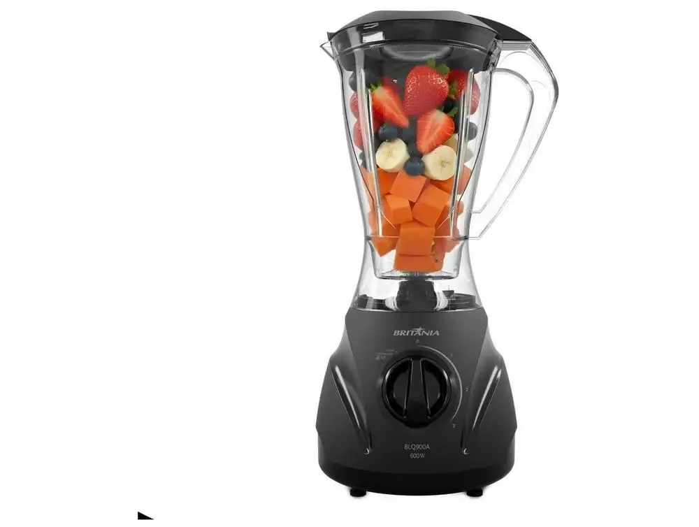 Liquidificador Britânia BLQ900A Plástico 600W 2,1L Preto - 220V