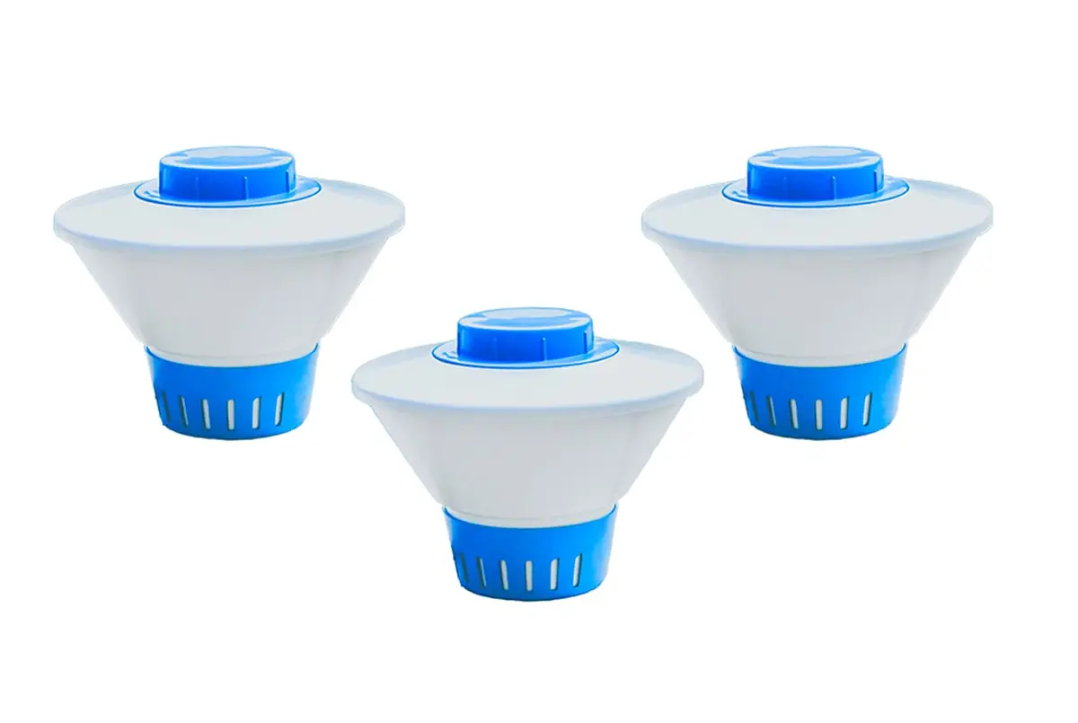 Clorador Margarida Flutuante Para Piscina Vinil e Intex, 1un | Suporte Para Pastilhas De Cloro, Flutuador De Cloro, Para Água Potável Consumo Humano, Bóia Flutuante - 1