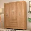 Guarda-Roupa Bartira Brusque II com 149 cm de Largura, 6 Portas e 2 Gavetas - Amêndola - 1
