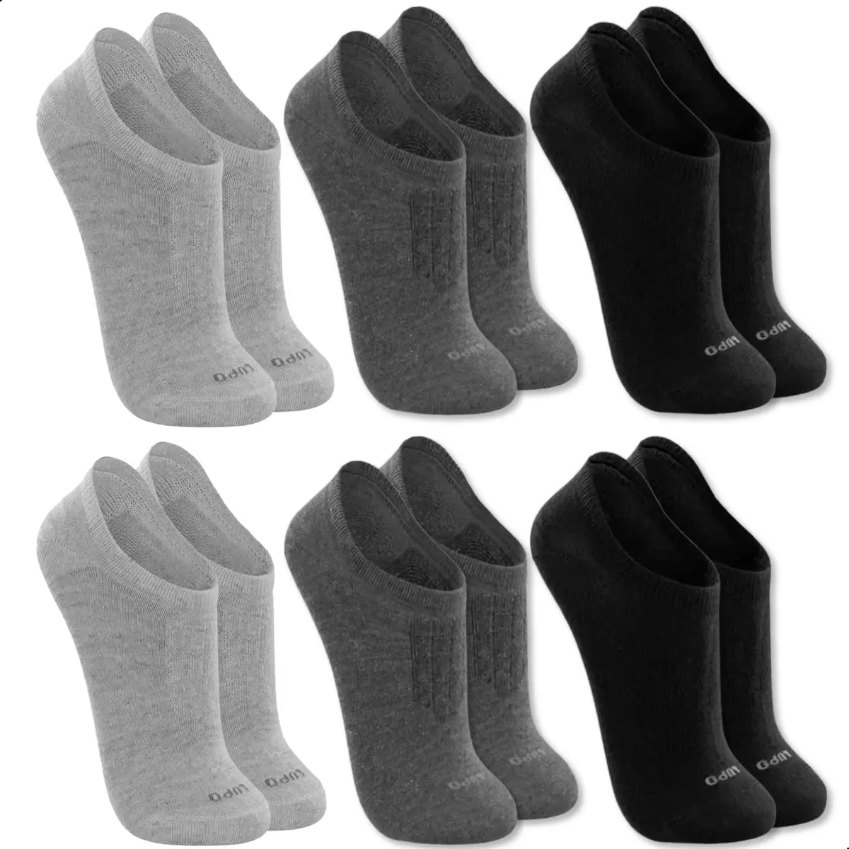 Kit 6 Pares Meia Lupo Sapatilha Soquete Invisível Original Masculina