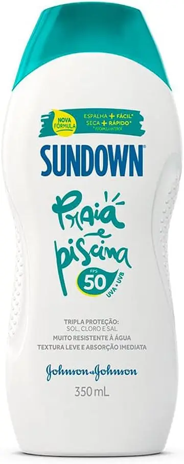Protetor Solar Corporal em Loção Sundown Praia e Piscina, FPS 50, 350ml - 1