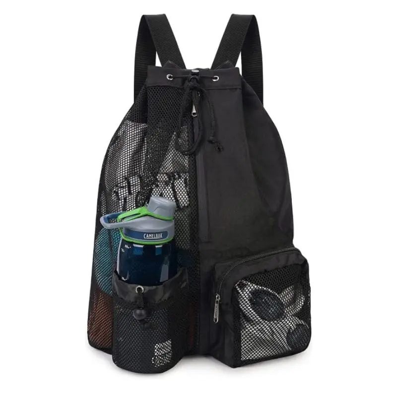 Mochila De Piscina De Natação Com Cordão Seca E Úmida