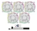 Kit 5 Coolers ARGB GMX-12DBB com Controladora - 1