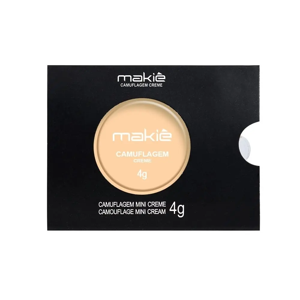Mini Corretivo Camuflagem Creme 4g - Makiê (Vanilla) - Correção de olheiras, manchas na pele, acne ou cicatrizes