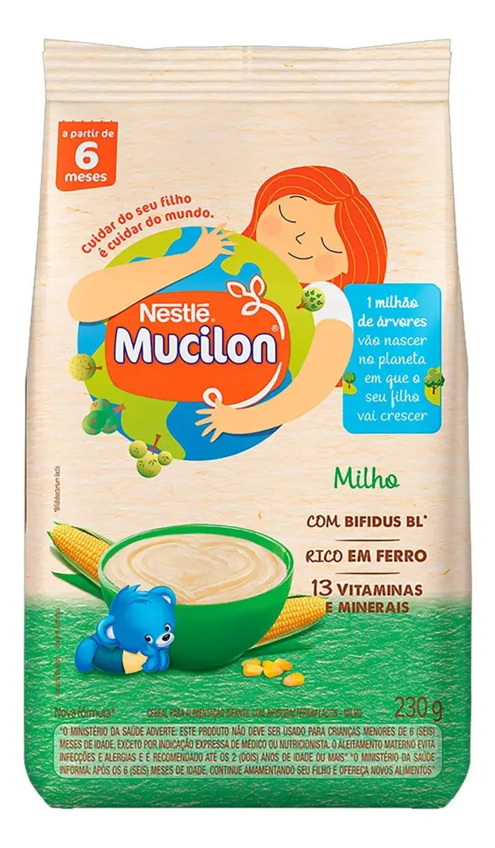 Cereal Infantil Mucilon de Milho, 230g