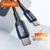 [R$ 8 Moedas] Cabo USB-C 100W carregamento rápido - 1