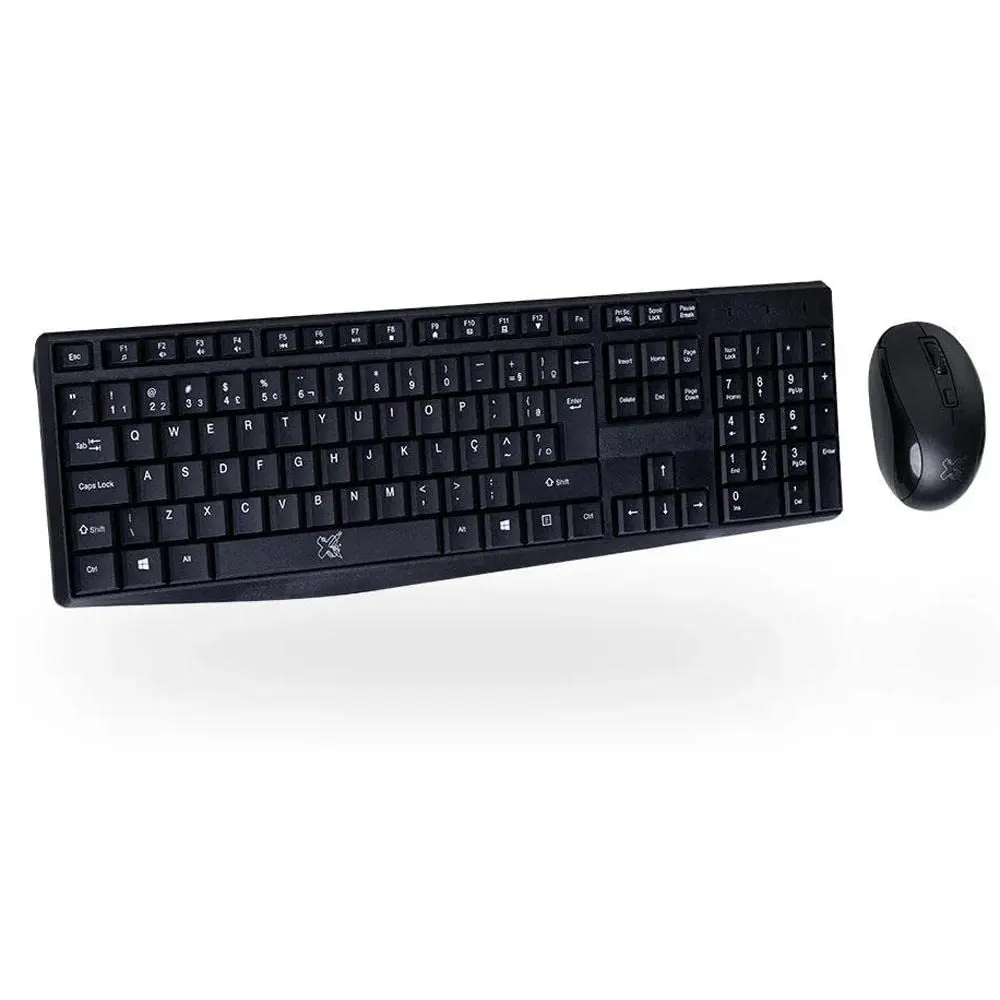 Maxprint Kit Teclado e Mouse Sem Fio Arteck Preto Conexão USB Compatível c/ Computador Pessoal, Notebook - 1