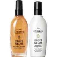 Óleo Corporal Iluminador e Mist Perfumado Amande Sublime