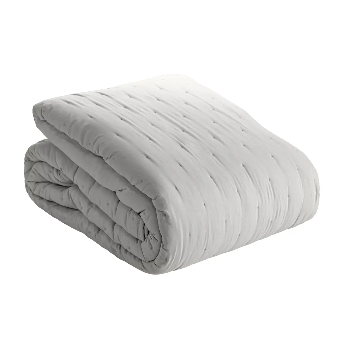 LYOR - Colcha Matelassê Casal Saphira e 2 Porta Travesseiros Toque 300 Fios Microfibra Cinza