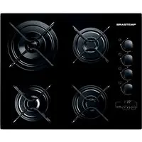 Cooktop 4 Bocas Brastemp Com Duplachama E Timer Touch - Bdt62ae Bivolt - 1