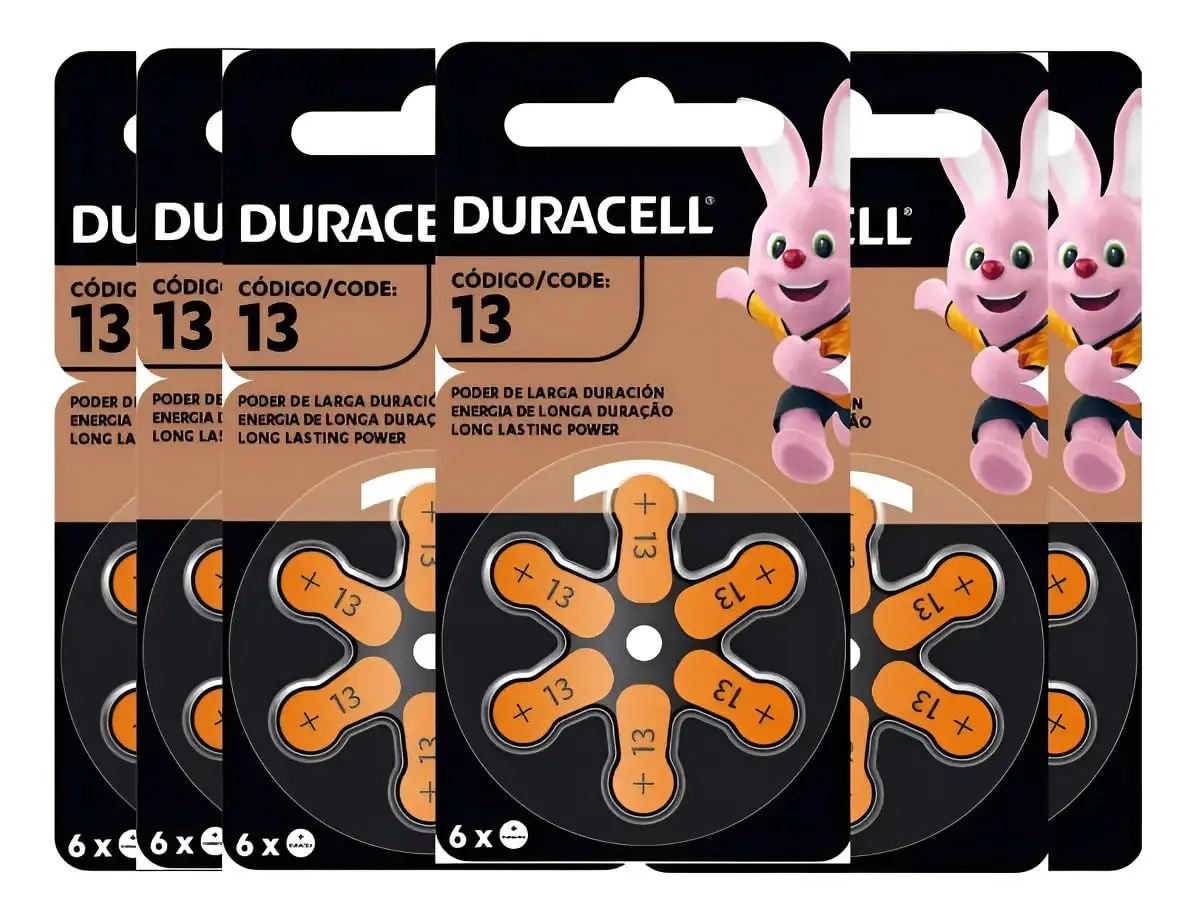 Duracell Pilha Auditiva Nº 13 Com 60 Unidades