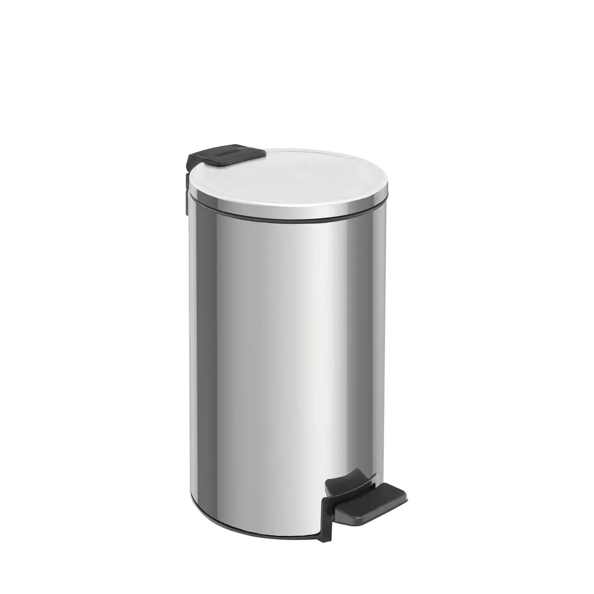 Lixeira com Pedal Tramontina Loop em Aço Inox com Acabamento Polido e Balde Interno 5 L