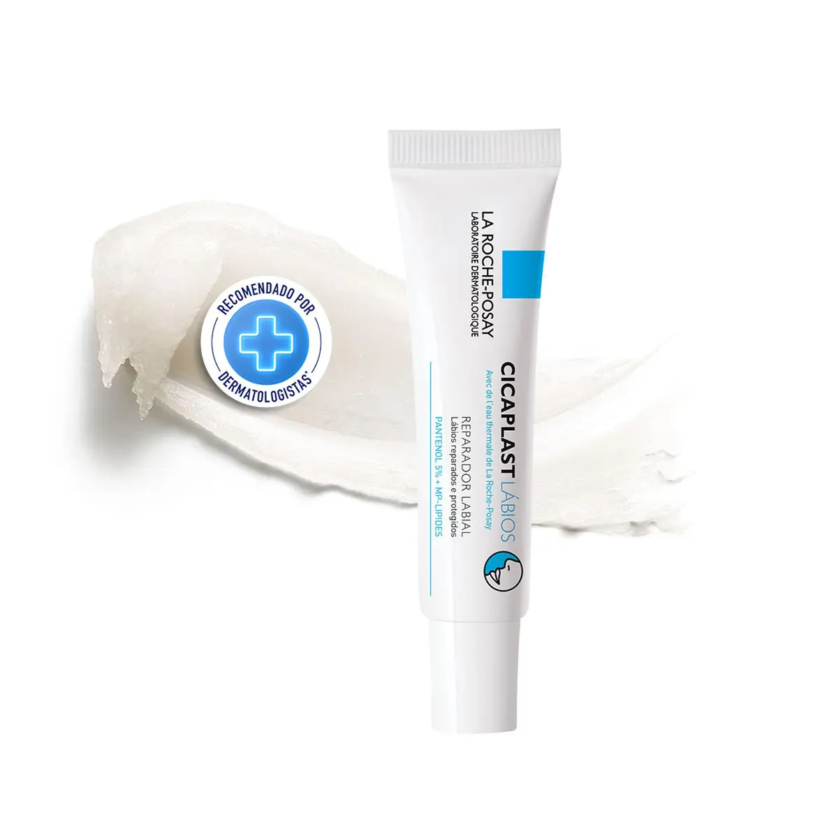 La Roche-Posay Cicaplast Baume Reparador Labial Lábios Ressecados 7,5ml | Com Vitamina B5, Manteiga de Karité e MP-Lipides, Hidrata, Repara, Acalma e Protege os Lábios