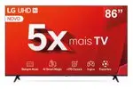 Smart TV 86" Ultra HD 4K LG LCD 86UT8050PSA com Processador a5 Ger7 AI, Alexa, Chromecast integrado, Otimizador de Jogos, webOS, Wi-Fi e USB - 1