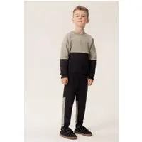 Infantil - Conjunto Bugbee Casaco e Calça em Moletom Texturizado Com Recortes