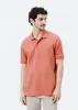 【Tam.: p m g xg 】 camisa polo básica masculina em malha texturizada - vermelho / HERING - 1