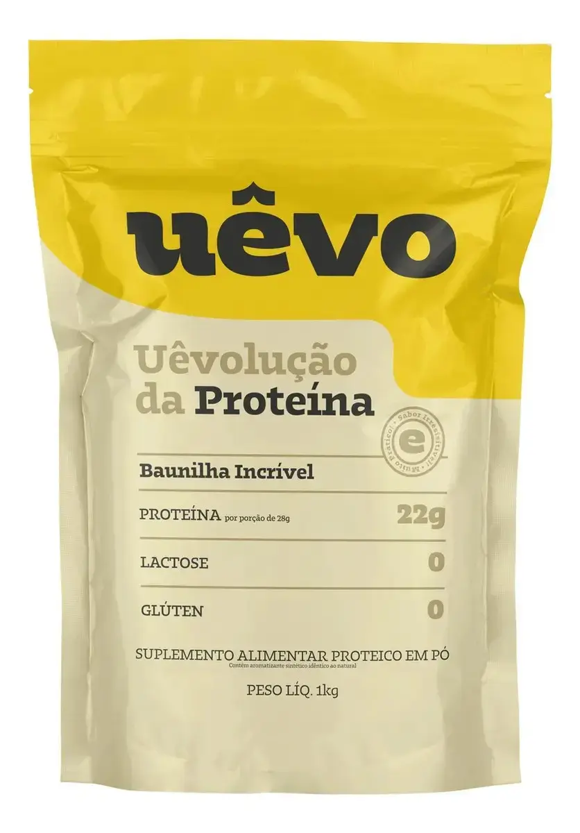 Proteína UÊVO em pó sabor Baunilha x 1kg
