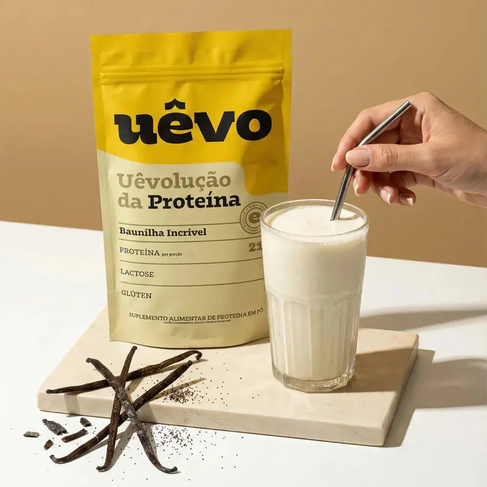 Proteína UÊVO em pó sabor Baunilha x 1kg thumbnail 3
