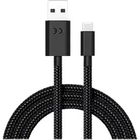Cabo de dados de carga Motorola USB-A P/ USB-C 1.5 metros acabamento cordão Preto - 1