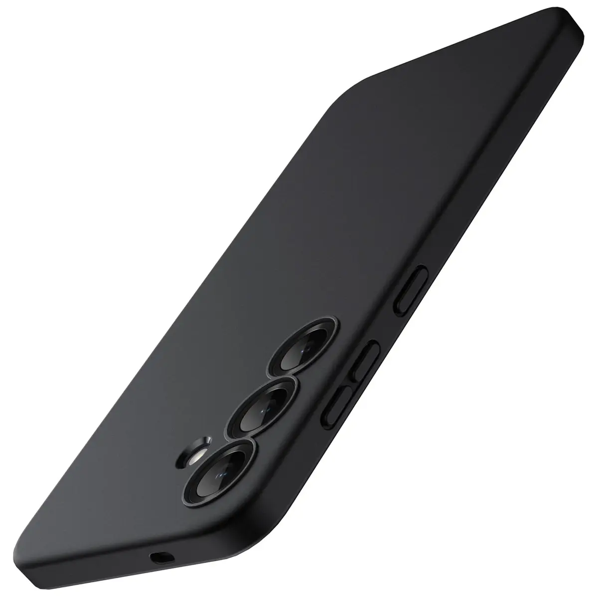 JETech Capa Fina para Samsung Galaxy S25, Preto | Proteção da Lente da Câmera, Design de TPU Macio, Acabamento Fosco, Proteção À Prova de Choque