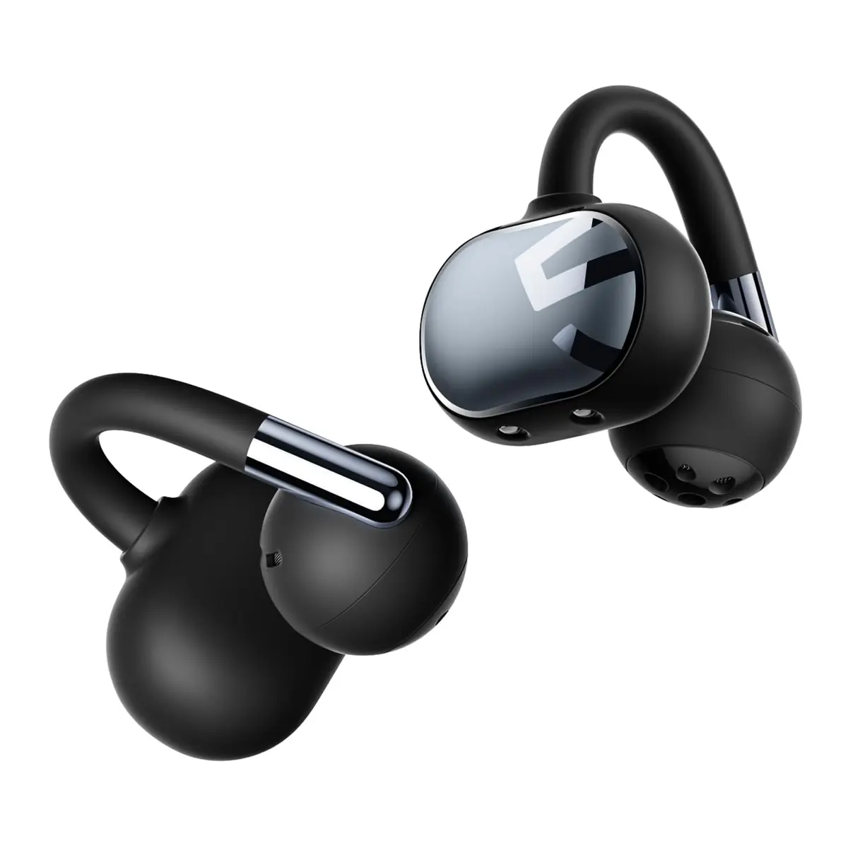 SOUNDPEATS Clip1 Fones Open-Ear, Dolby Audio, Hi-Res, LDAC, IPX5 (deep black)