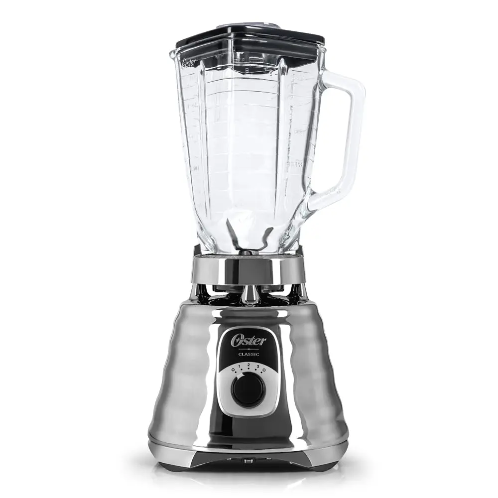 Liquidificador Oster New Osterizer Clássico, 1,25L, 220V, Chrome, 1000W, BLST4655