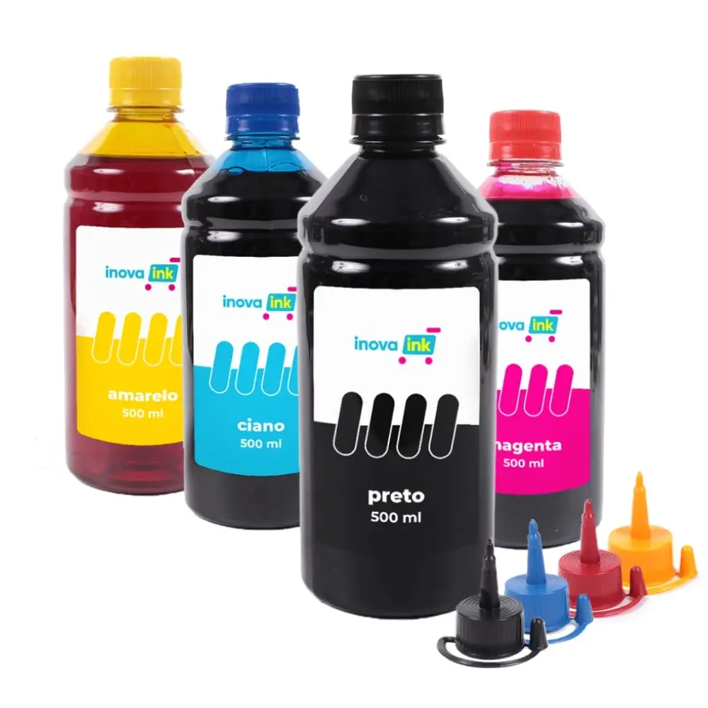 Kit 4 Tintas compatível Mega Tank G3110 500ml Inova Ink