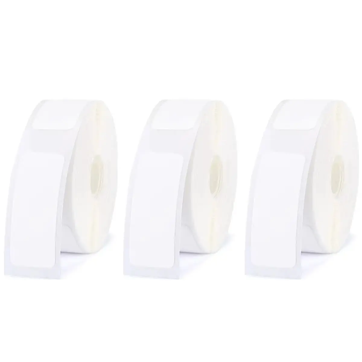 Kit 3 Etiqueta Térmica Adesiva Rolo Para Mini Impressora (Branca - 14x30mm) - 1