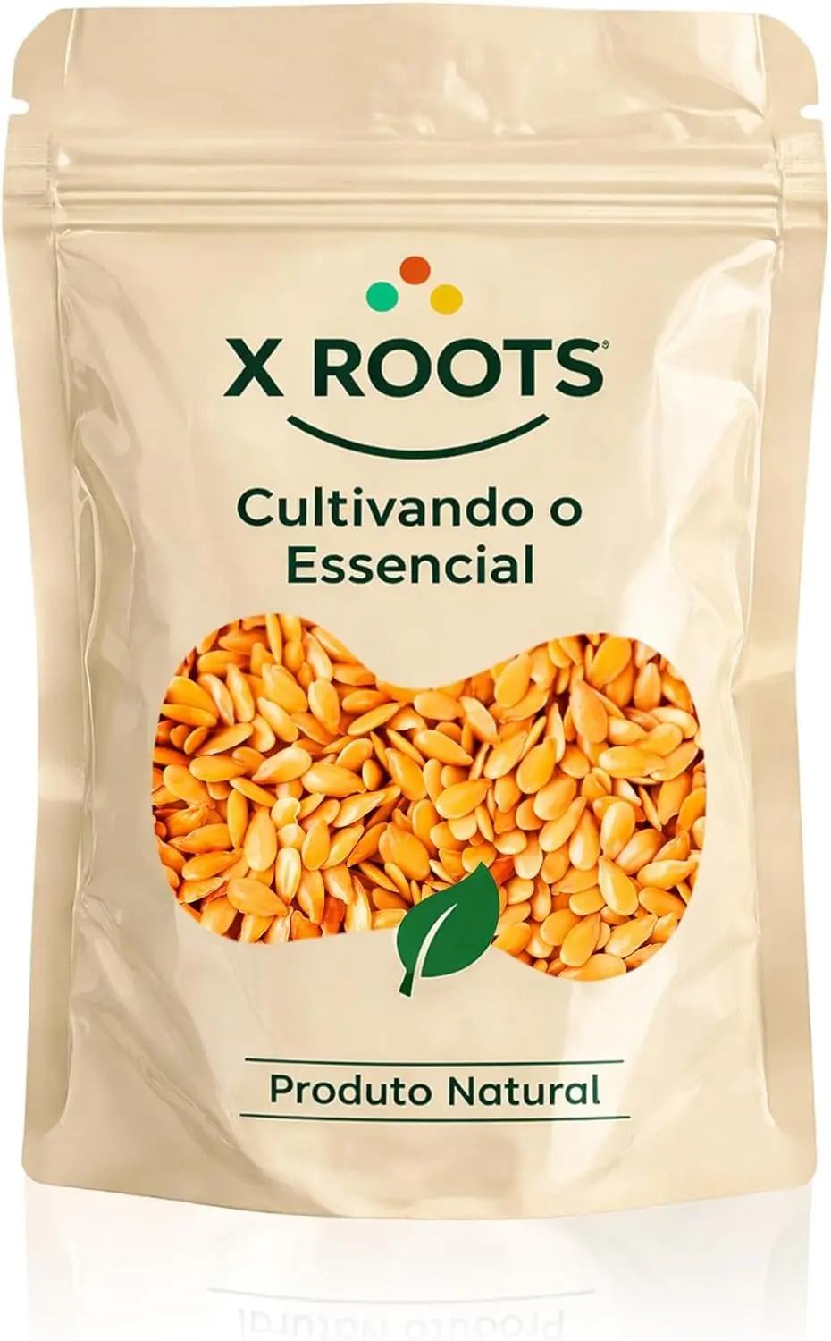 X Roots Semente de Linhaça Dourada 500g | Fonte de Ômega 3, Fibras e Proteínas