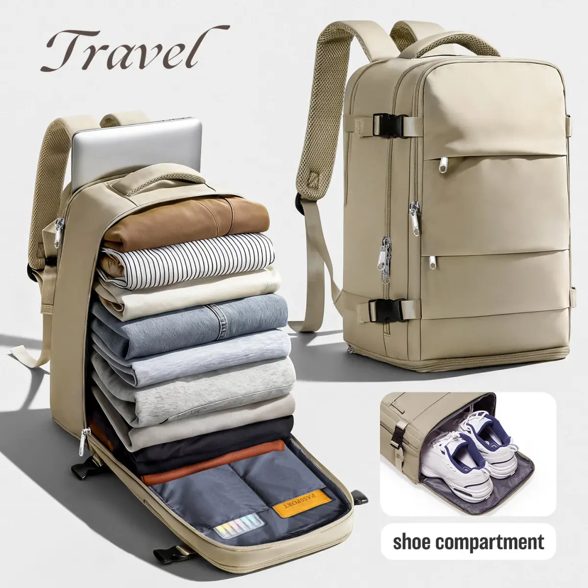 Bagagem de mão ryanair 40x30x20 mochila de viagem bolsa de mão cabine de aeronaves max wizz air mochila, mochila para notebook masculino feminino - 1