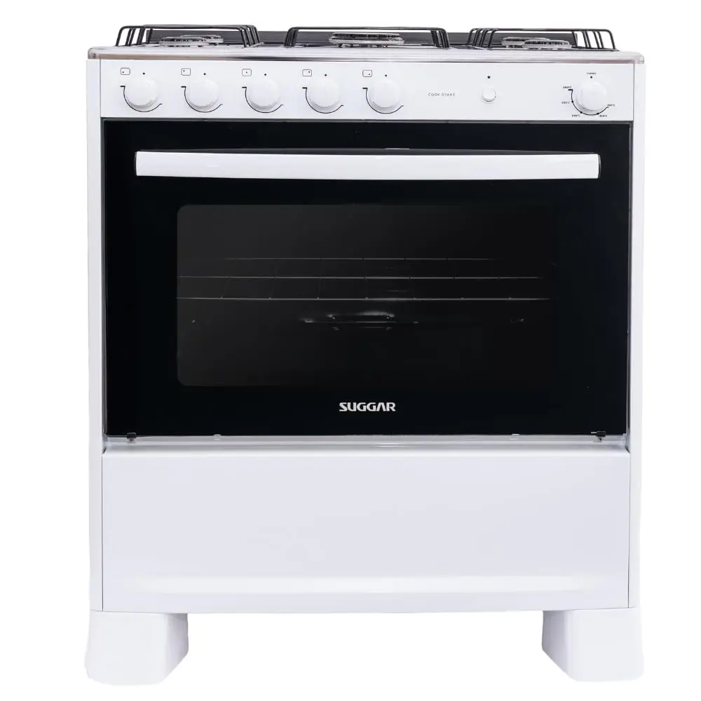 SUGGAR FOGÃO COOK START BRANCO MESA INOX 5 BOCAS 2 QUEIMADORES FAMÍLIA ACENDIMENTO AUTOMÁTICO FGICS520BR