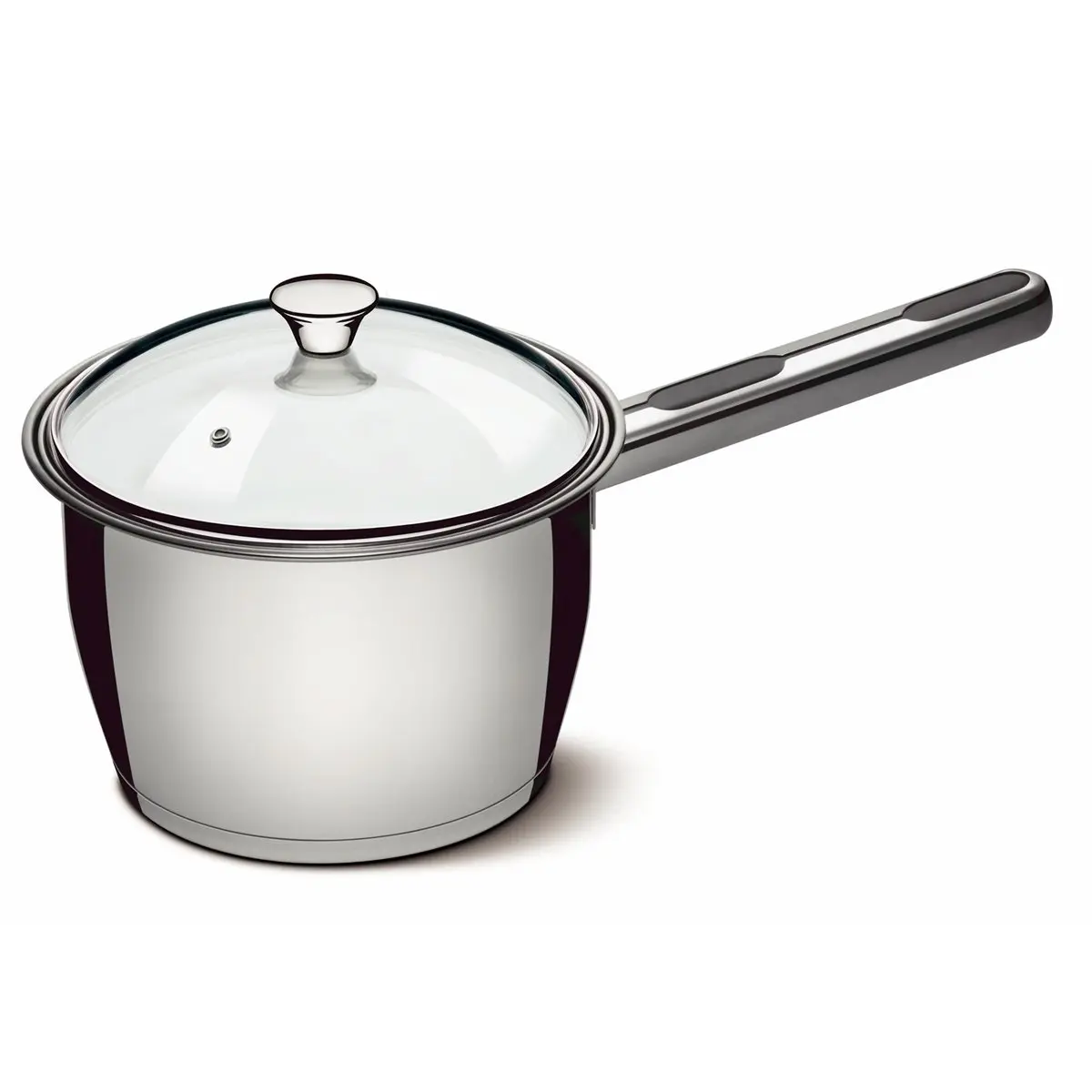 Caldeirão com Cabo Fundo Triplo e Tampa de Vidro Tramontina inox 16Cm, CALDEIRAO ALLEGRA