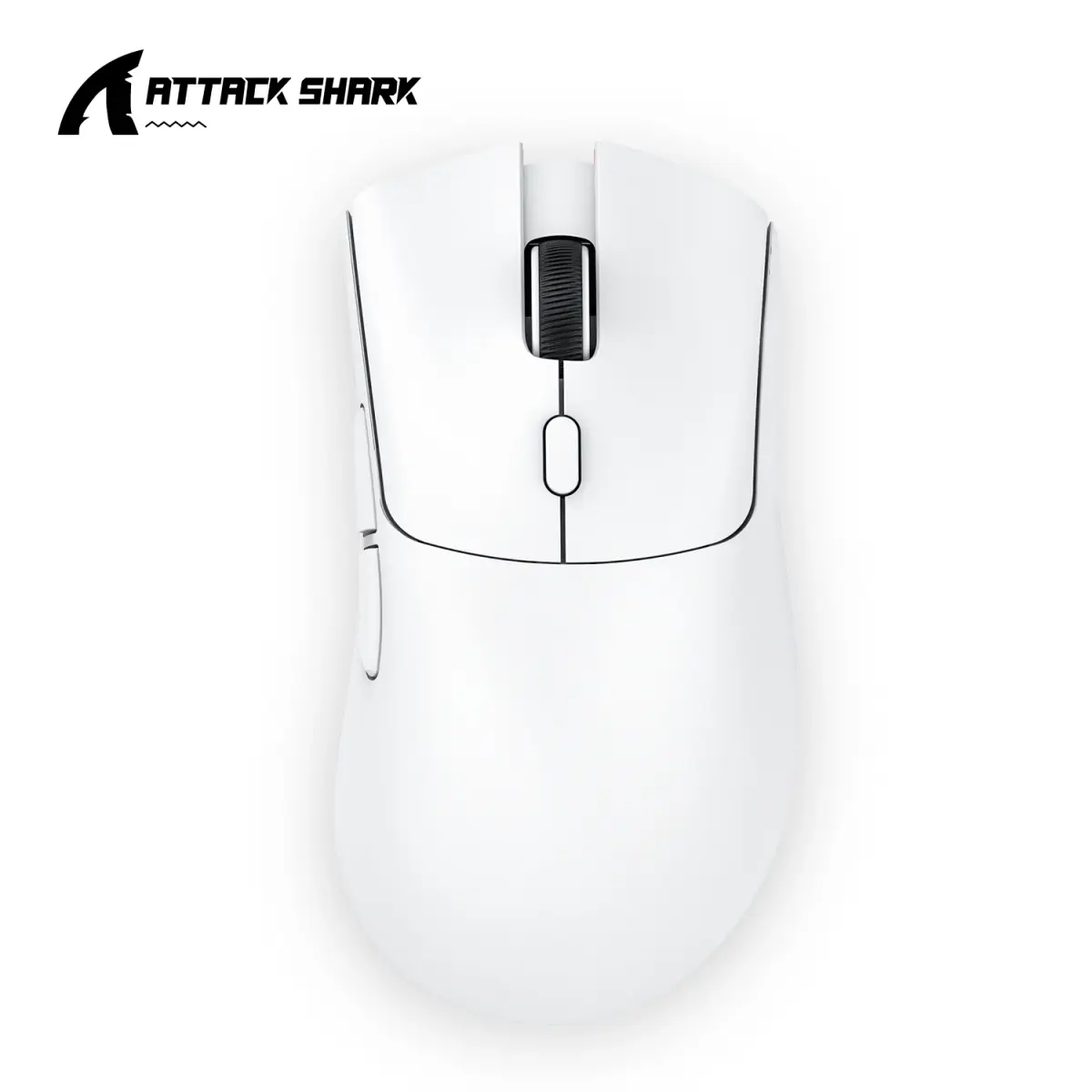 Mouse Gamer Sem Fio Leve ATTACK SHARK R1 Tri-Modo 2.4G Bluetooth com Fio RGB Ergonômico Programável para Laptop e PC