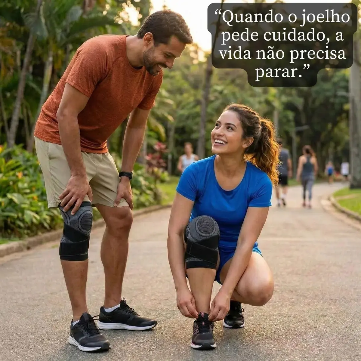 Joelheira de Proteção e Compressão Compressao Ortopédica Ortopedica Ajustavel Patelar Esportiva para Alivia Dores Tenso na Perna Ideal para Crossfit e Reabilitação PLUSSMAR thumbnail 2
