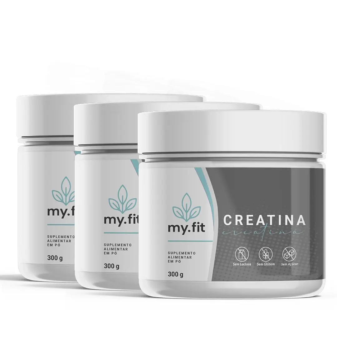 Kit 3x Creatina 100% Pura - Monohidratada, Total 900g
