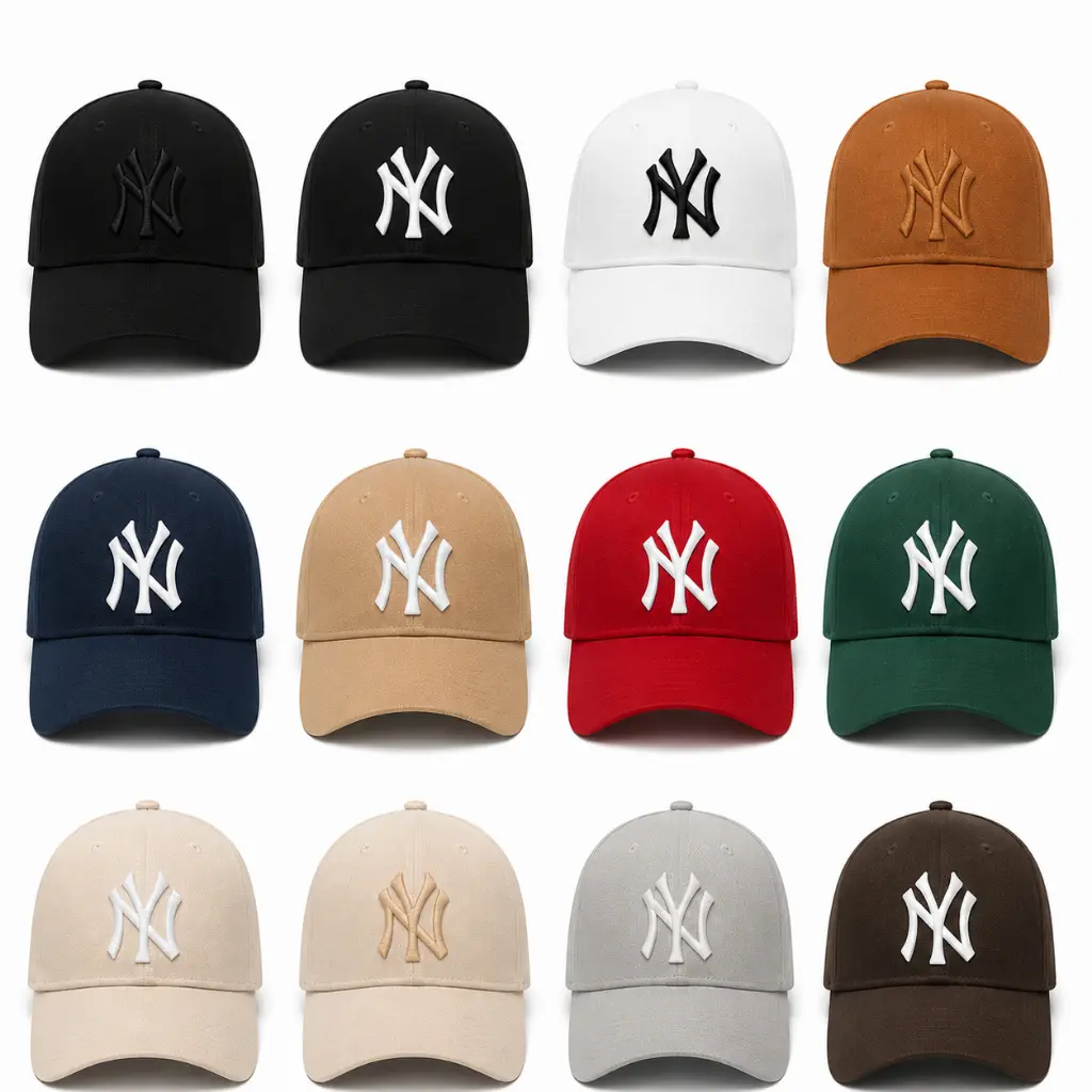 Boné New York NY Bordado, Aba Curva, Unissex, Regulagem Ajustável, Premium, Treino, Blogueira, Beisebol - ENVIO IMEDIATO - 1