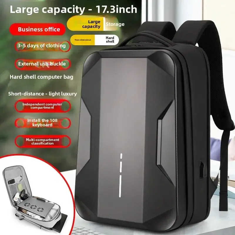 Asus ROG Strix SCAR 18/16 (2025) notebook bolsa de computador de 18 polegadas casca dura anti-queda bolsa de ombro à prova d'água mochila de viagem. - 1