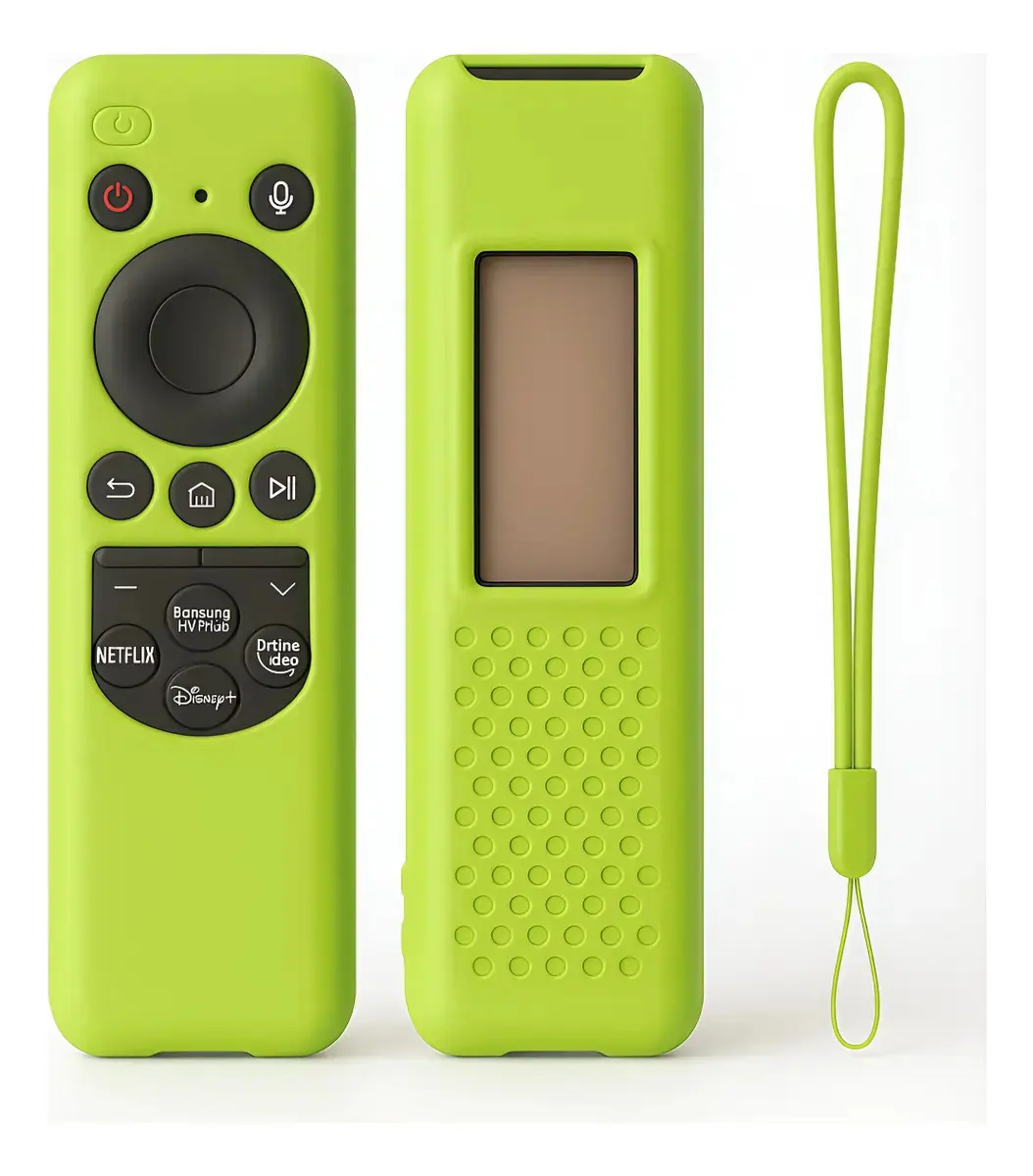 Capa Controle Remoto Silicone Smart Tv Samsung Cores Verde-limão