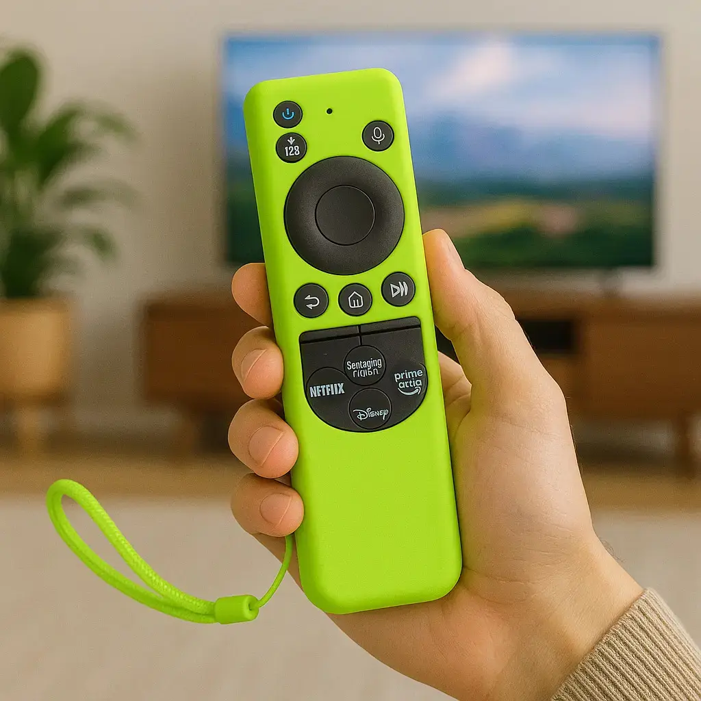Capa Controle Remoto Silicone Smart Tv Samsung Cores Verde-limão thumbnail 3