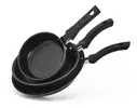 Conjunto De Frigideiras Antiaderente 3 Peças Nacional Cor Preto - 1