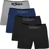 Kit 4 Cuecas Algodão Sem Costura Box Boxer Masculina Confortável Zorba - 1