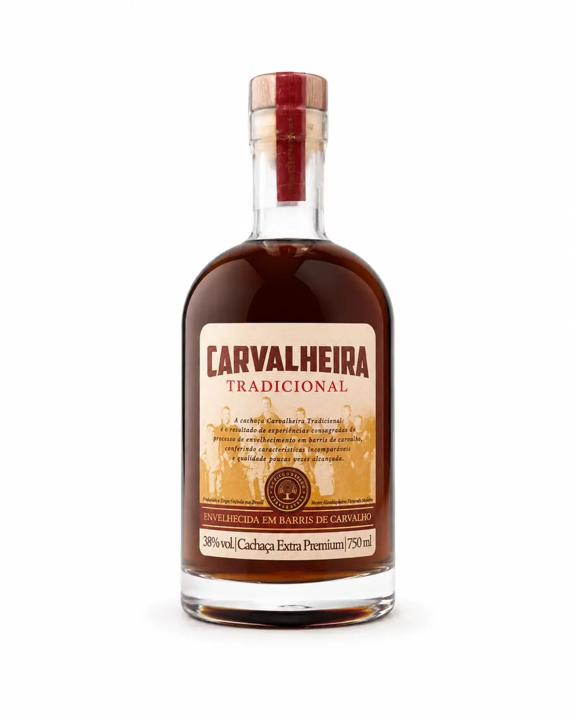 Cachaça Carvalheira Tradicional 750 Ml Carvalheira Tradicional Sabor | Cachaça envelhecida em Barris de Carvalho - 1