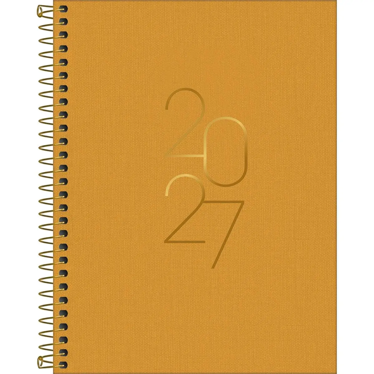 Tilibra - Agenda Executiva Espiral Diária 17,7 x 24 cm Lume 2027 - Amarelo