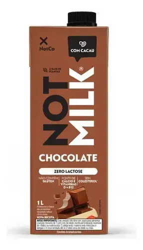 Bebida Vegetal Chocolate Not Milk Caixa 1l
