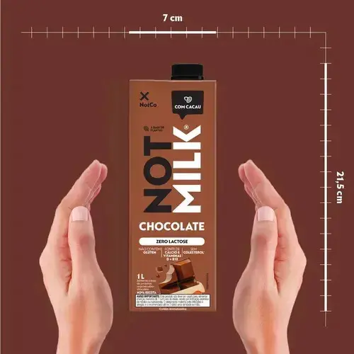 Bebida Vegetal Chocolate Not Milk Caixa 1l thumbnail 2