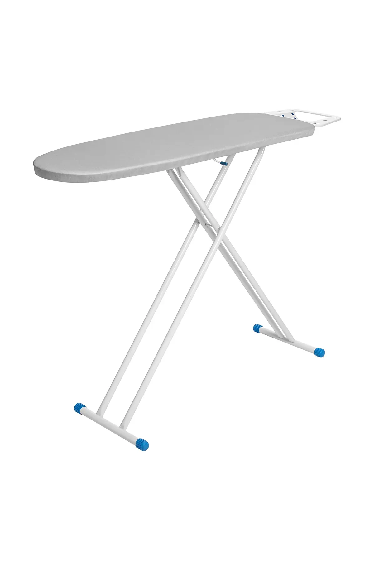Metaltec Tábua de Passar Roupa Pluma Mix com Suporte para Ferro | Em Aço com 10 Níveis de Altura - Forro Almofadado Térmico Cinza 100% Algodão