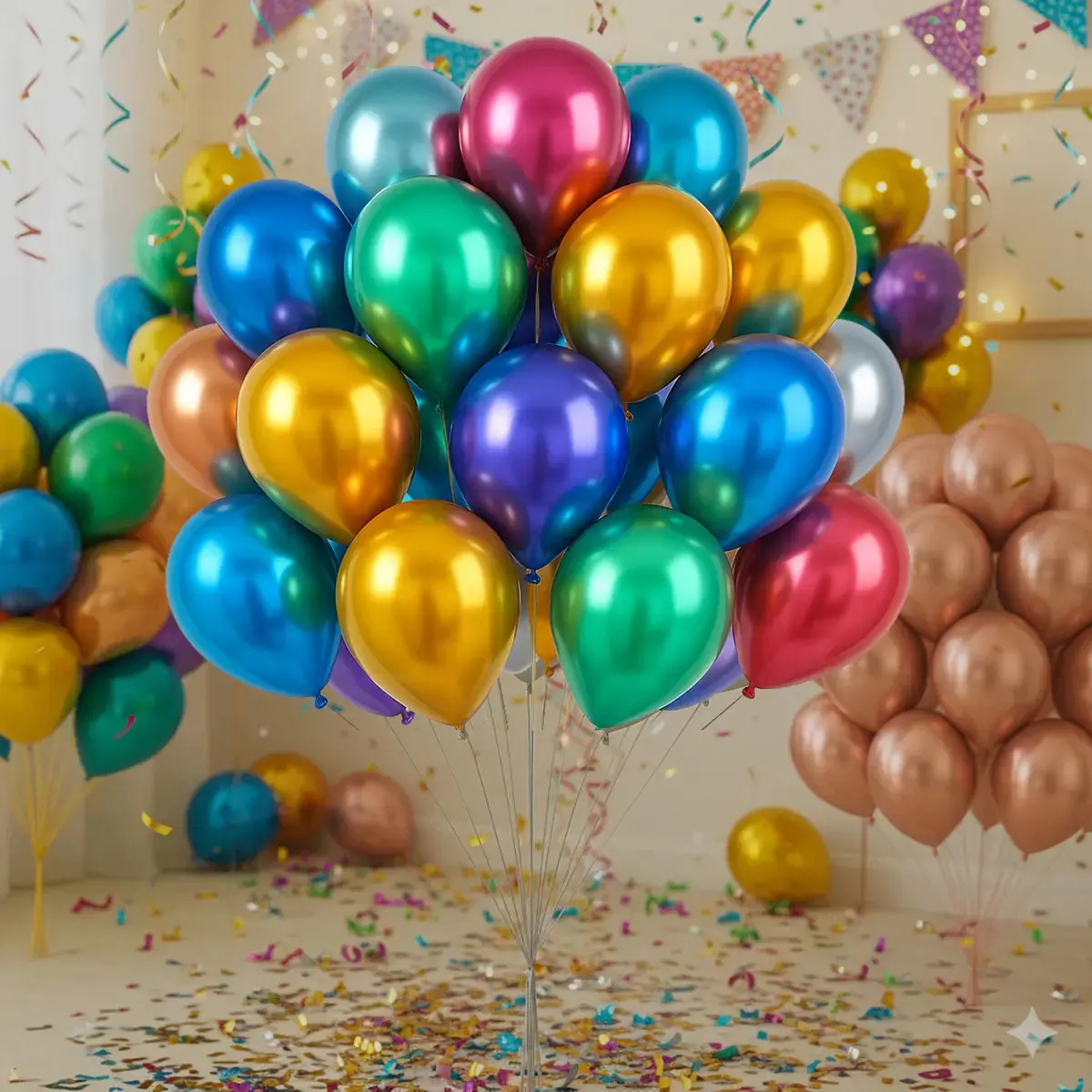 Bexiga Metalizada Balões Decoração 50 Un Nº9 Festa E Eventos Cor Sortidos thumbnail 6