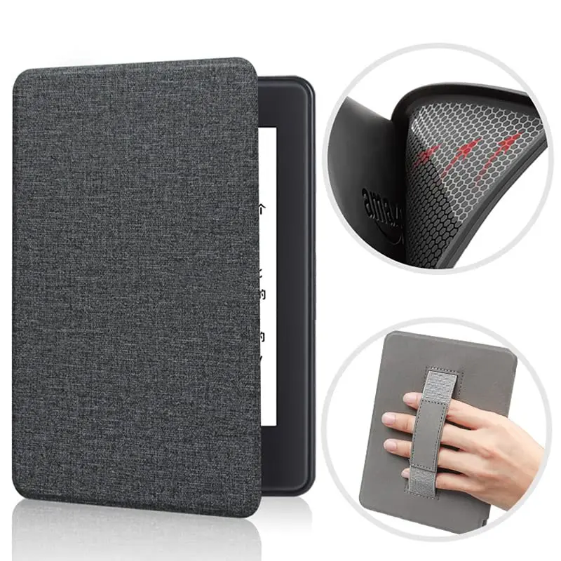 Capa Para Kindle 11ª Geração 2022 2024 Modelos C2V2L3 RS23CV 6 Polegadas Com Alça, Hibernação Automática, Fechamento Magnético, Leve e Resistente Para Leitura Confortável (Preto)