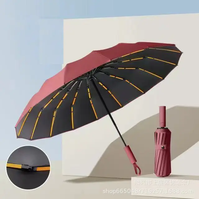 Guarda Chuva Automático Sombrinha Grande Proteção Solar UV Reforçado Dobrável Envio Imediato Vários Modelos Colorido